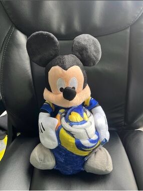 Disney Mickey Mouse Plush LA Rams  - Black, Peach, Blue, Yellow